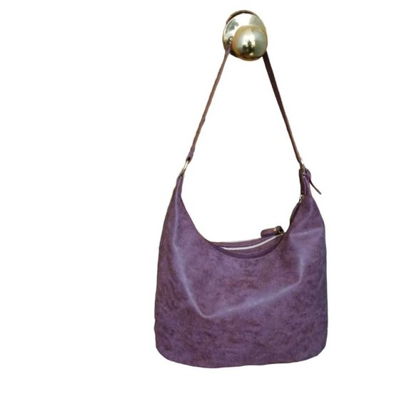 Faux Suede Hobo Purse - Picture 2 of 10